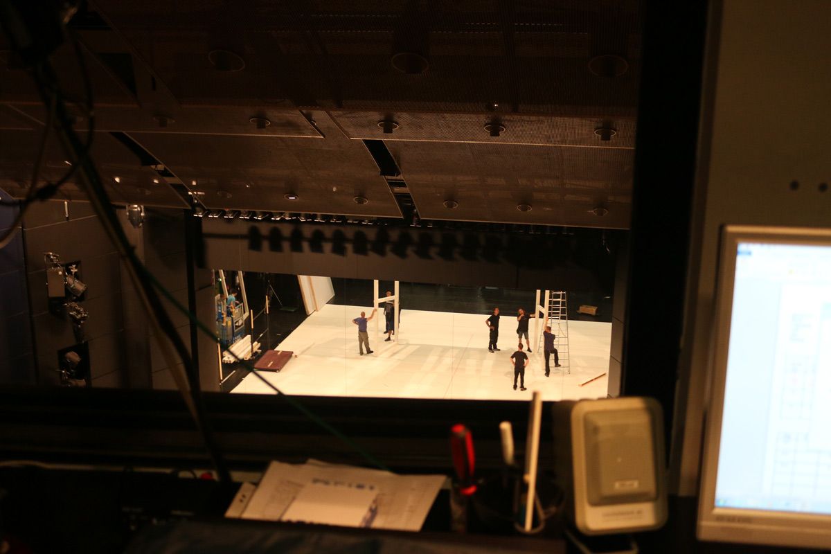 View from the light rehearsal